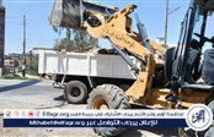 رفع 520 طنًا من المخلفات بمركز ساحل سليم بأسيوط