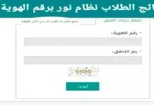 من هنا.. خطوات الاستعلام عن نتائج الطلاب برقم الهوية 1446 عبر نظام نور